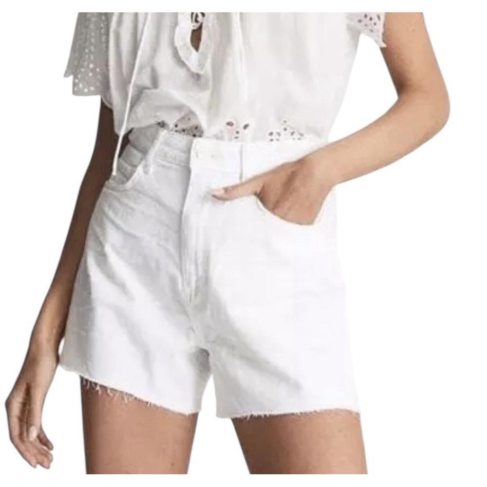 Paige Dani Shorts Women's Size‎ 33 high waist Light Blonde Distressed  denim
